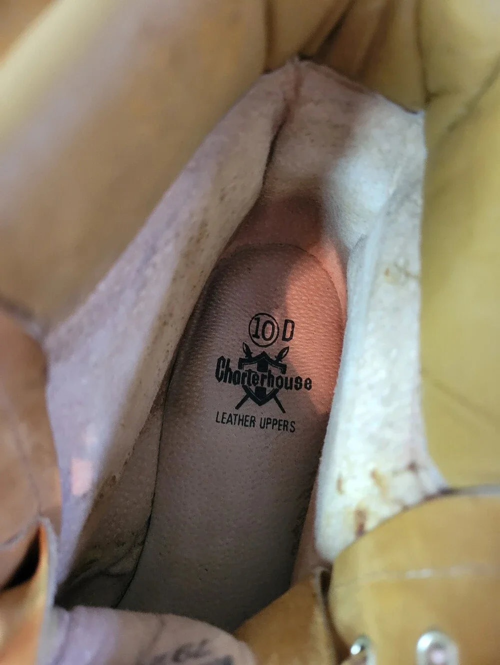 Leather Uppers Men's Work Boots Tan Lace-Up Boots